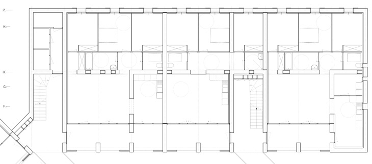 perraudinarchitectes logements en pierre massive toulouse plan